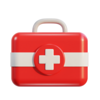 First aid kit emergency box medical help suitcase icon png