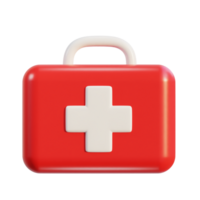 primero ayuda equipo emergencia caja médico ayuda maleta icono png