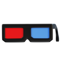 3d anaglyph glasses, movie glass icon png