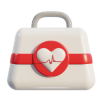 First aid kit emergency box medical help suitcase icon png