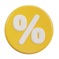 3d percent icon png