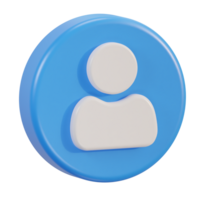 3d user profile icon png