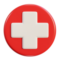 3d moderno farmacia símbolo salud seguro icono png