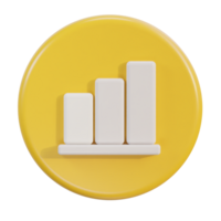 3d grafico grafico dati statistico rapporto informazione icona png