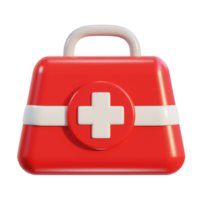 primero ayuda equipo emergencia caja médico ayuda maleta icono png