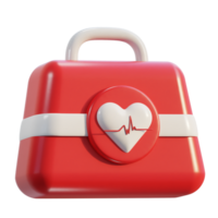 First aid kit emergency box medical help suitcase icon png
