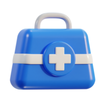 First aid kit emergency box medical help suitcase icon png