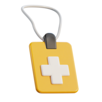 3d medical card icon png
