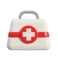 First aid kit emergency box medical help suitcase icon png