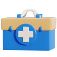 primero ayuda equipo emergencia caja médico ayuda maleta icono png