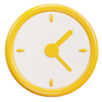 wall round clock 3d icon timekeeping social media countdown time management icon png