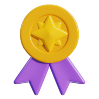3d vinnare band tilldela medalj med stjärna ikon png