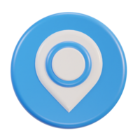 3d realistic location icon png