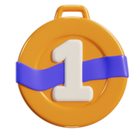 3d ribbon award meal icon png