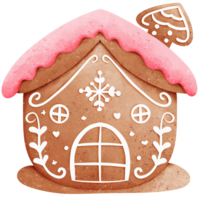 casa de pan de jengibre de navidad png