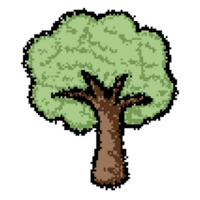 pixel art ad albero png