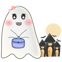 halloween spöke söt spöke png