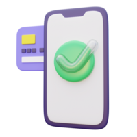 NFC Payment 3D Icons png