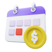 pago debido 3d icono png