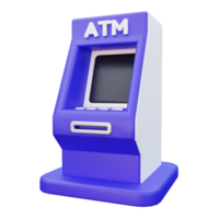 Bankomat maskin 3d ikon png