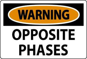 Warning Sign, Opposite Phases vector