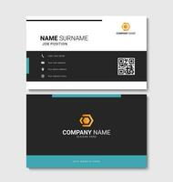 Modern business card design. Clean and elegant business card template. Creative print layout template. Vector illustration