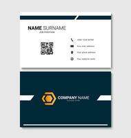 Modern business card design. Clean business card template. Creative print layout template. Vector illustration