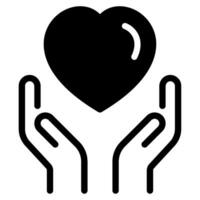 Care and Compassion Icon vector