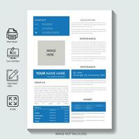 CV resume template,Profesional CV Dseign vector