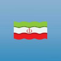 Iranian flag icon vector