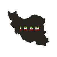 IRAN map icon vector