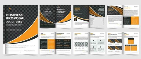 Bi-Fold Brochure Template Design For Multipurpose Use vector