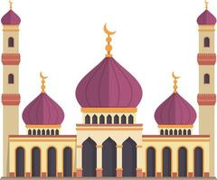 Mosque design on white background vector