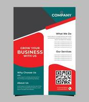 Modern style corporate business flyer design template vector