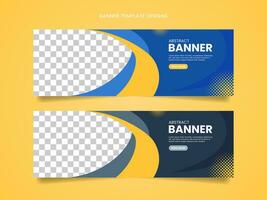 Flat design vector banner template