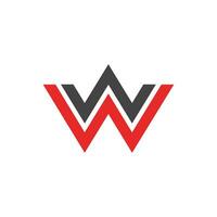 W Letter Logo Template vector