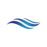 Water wave icon vector