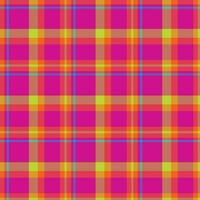 Plaid seamless pattern. Vector background of textile ornament. Flat fabric design.
