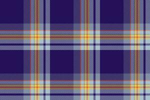 Plaid background, check seamless pattern in blue. Vector fabric texture for textile print, wrapping paper, gift card or wallpaper.