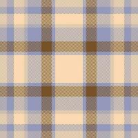 Plaid check pattern. Seamless fabric texture. Tartan textile print. vector