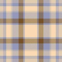 Plaid check pattern. Seamless fabric texture. Tartan textile print. vector