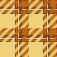 Seamless plaid background of check texture pattern with a tartan fabric textile vector. vector