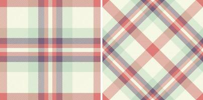 Background texture seamless of check vector fabric with a plaid textile tartan pattern.