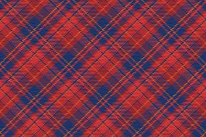 Seamless pattern of scottish tartan plaid. Repeatable background with check fabric texture. Vector backdrop striped textile print.