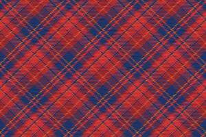 Seamless pattern of scottish tartan plaid. Repeatable background with check fabric texture. Vector backdrop striped textile print.