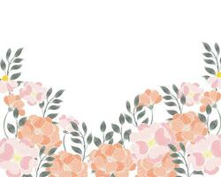 Hand Drawn Soft Anemone Background vector