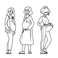 pregnancy fashion cloth vector