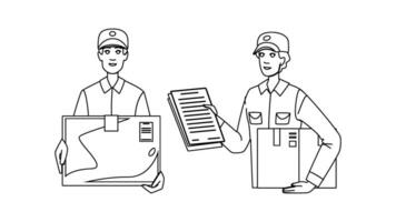 box courier delivery vector