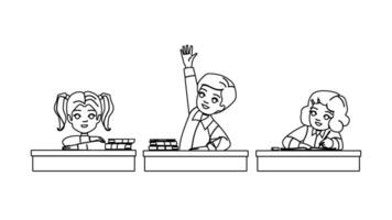 Continuous one line drawing kid using computer for Online education at  home. Communication concept. Single line draw design vector graphic  illustration. 16587908 Vector Art at Vecteezy