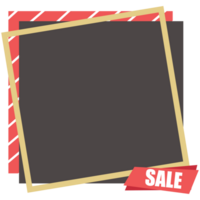 Black Friday sale frame, for advertisement, social and fashion ads, for decoration poster, card png